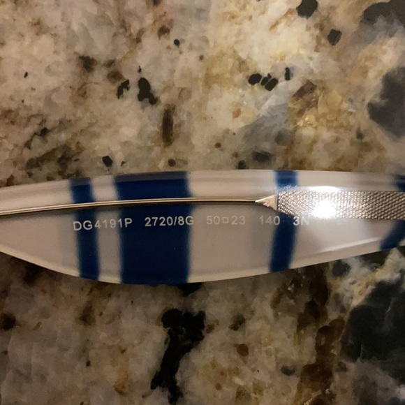 Dolce & Gabana Blue and White Sunglasses - Picture 4 of 4